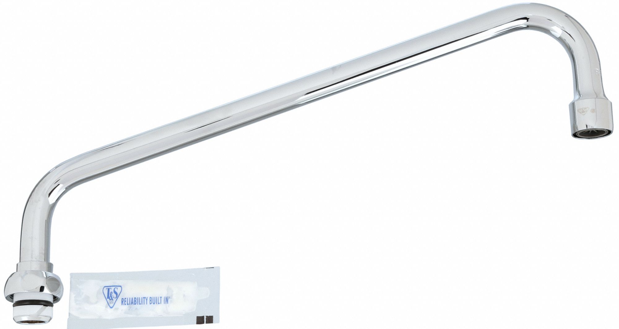 T&S BRASS Spout, Fits Brand T&S Brass, Faucet Spout Shape Angled