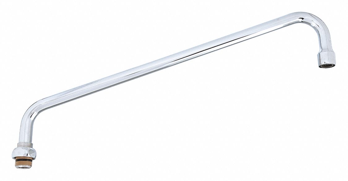 Angled Straight Faucet Spout, Fits T&S Brass Brand, Spout 4XKL4064X