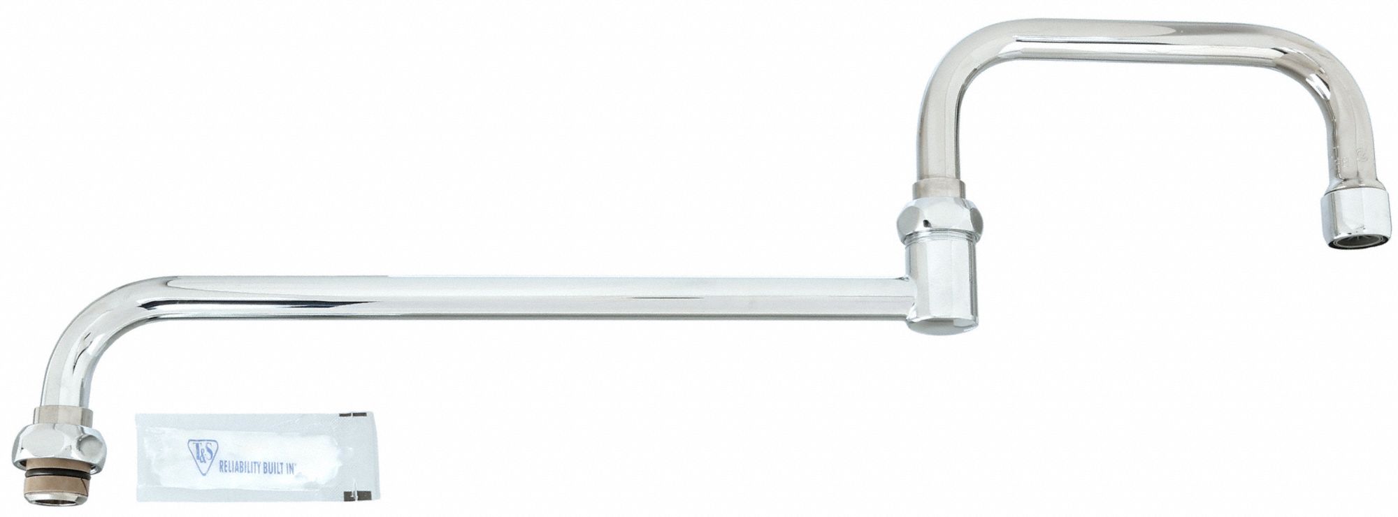 T&S BRASS Spout, Fits Brand T&S Brass, Faucet Spout Shape Straight