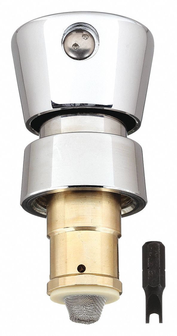 Cartridge: For Metering Cartridge, Cold Push Button Series, Use with Cold Water, Brass