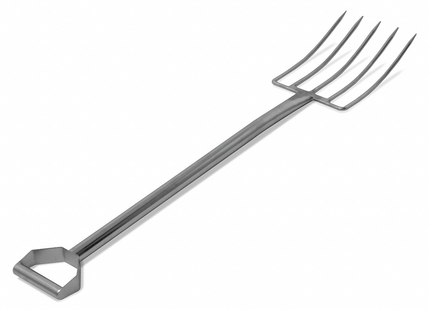 Standard Fork: 5 Tines, 12 in Tine Lg, 32 in Handle Lg, FDA Compliant, NSF Certified