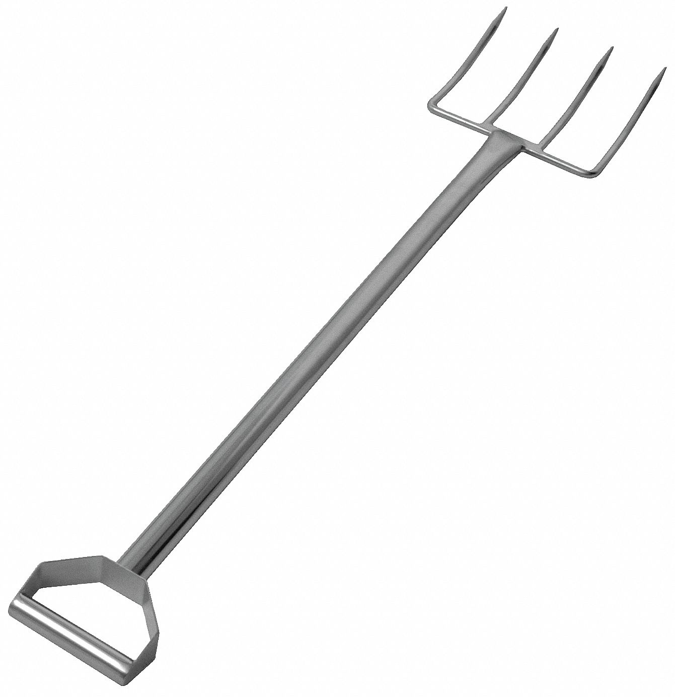 Standard Fork: 4 Tines, 12 in Tine Lg, 35 1/2 in Handle Lg, FDA Compliant, NSF Certified