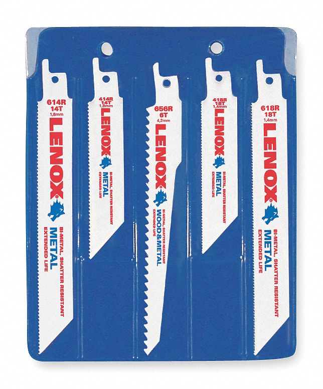 LENOX 4 in, 6 in, Reciprocating Saw Blade Set, Wood Materials Cut, 6