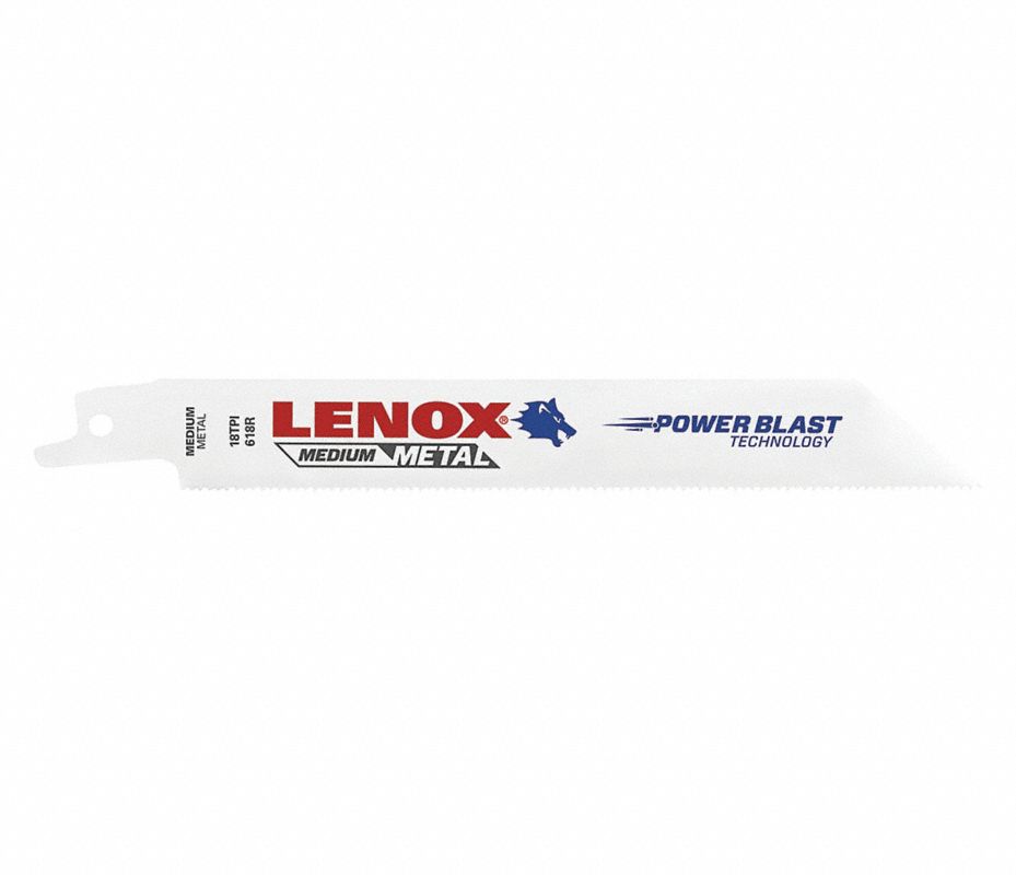 LENOX Hojas para Sierra Sable , Material Bi-Metal , Long. 6 , Dientes por  Pulgada 18 - Seguetas para Sierras Sable con Cable e Inalámbricas - 4XL13