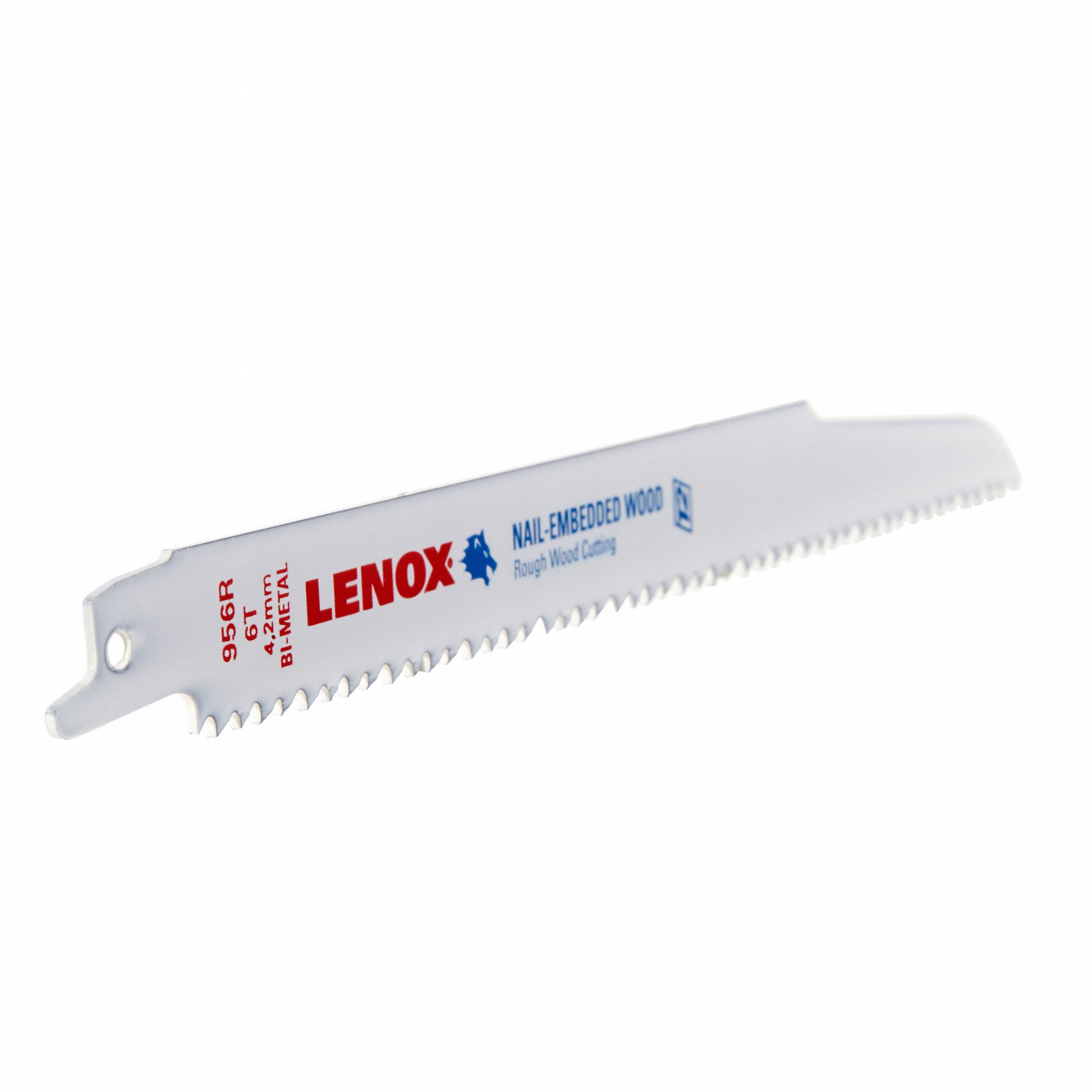 LENOX 9 in, Reciprocating Saw Blade, NailEmbedded Wood, Wood Materials