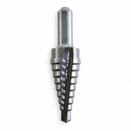 LENOX Step Drill Bit, HSS, 9 Sizes, 1/43/4 In. 4XL2430883VB3 Grainger