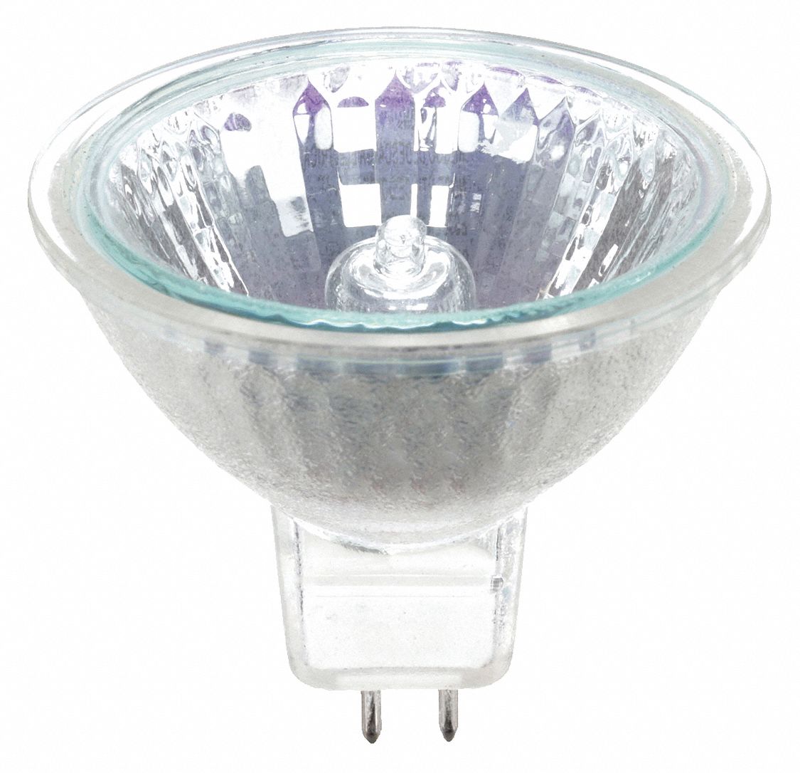 GE LIGHTING Halogen Bulb, MR16, 2-Pin (GX5.3), Lumens 850 lm, Reflector ...