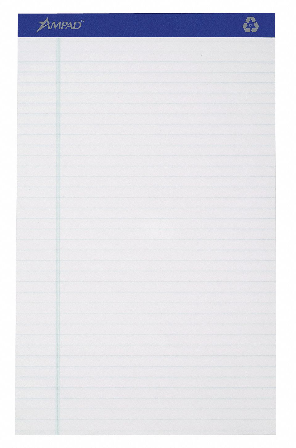 Writing Pad, 8 1/2 x 14 in, PK 12 - Grainger