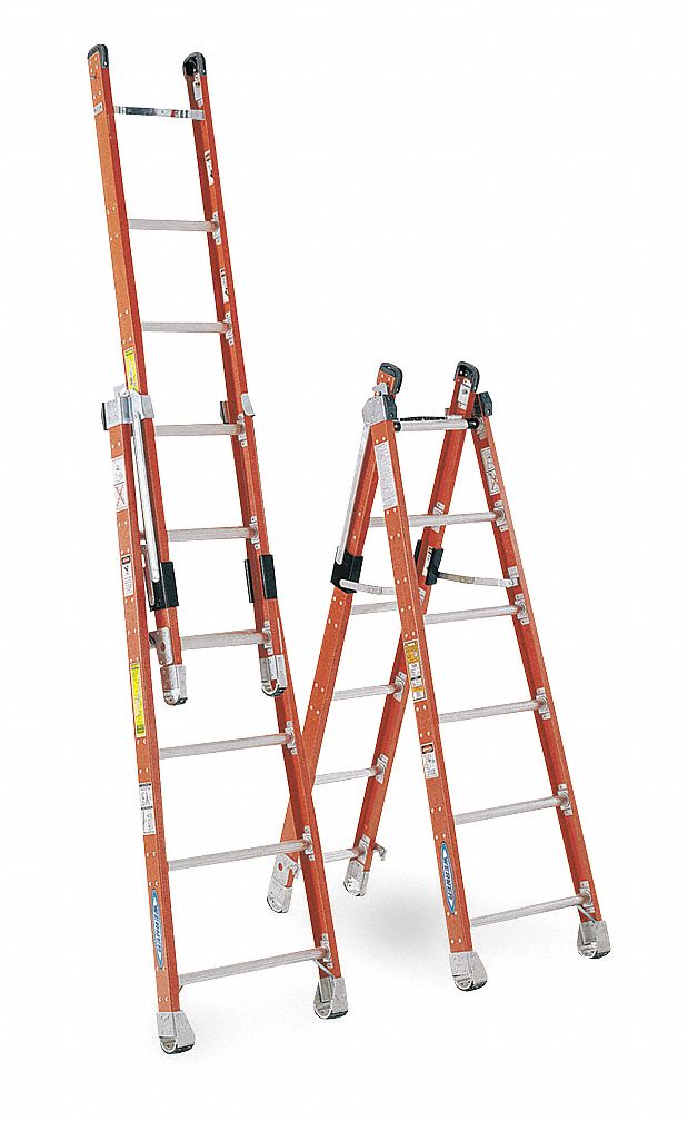 4XN76 - Combination Ladder 6 ft. IAA Fiberglass