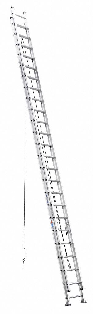 WERNER EXTENSION LADDER,ALUMINUM,48 FT.,IA - Extension Ladders - WWG4XN96