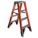 TWIN STEPLADDER,FIBERGLASS,IAA,4FT,T7400