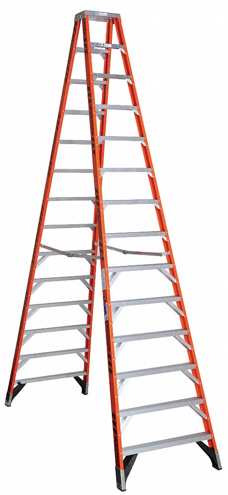 Bloody Tijdens ~ Couscous WERNER, 14 ft Ladder Ht, 13 Steps, Twin Stepladder - 4XP53|T7414 - Grainger
