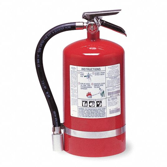 KIDDE Fire Extinguisher, Halotron, HydroChloroFluoroCarbon, 11 lb, 1A