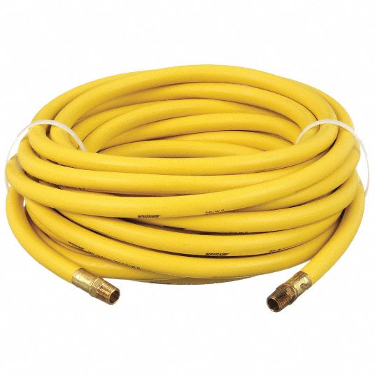 CONTINENTAL, 1/4 in Hose Inside Dia., Yellow, Air Hose - 4XR48