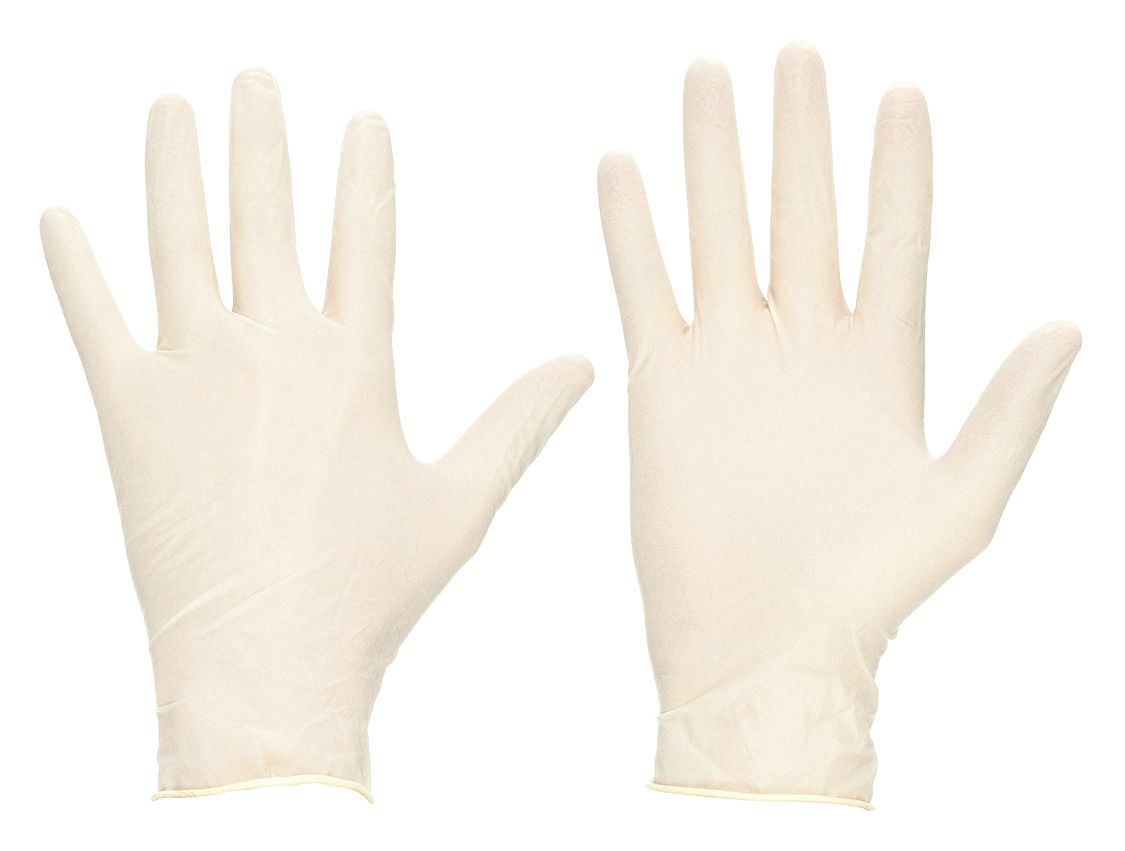 DISPOSABLE GLOVES, CHEMICAL-RESISTANT/FOOD-GRADE/GEN PURPOSE, M (8), 5 MIL, 100 PK