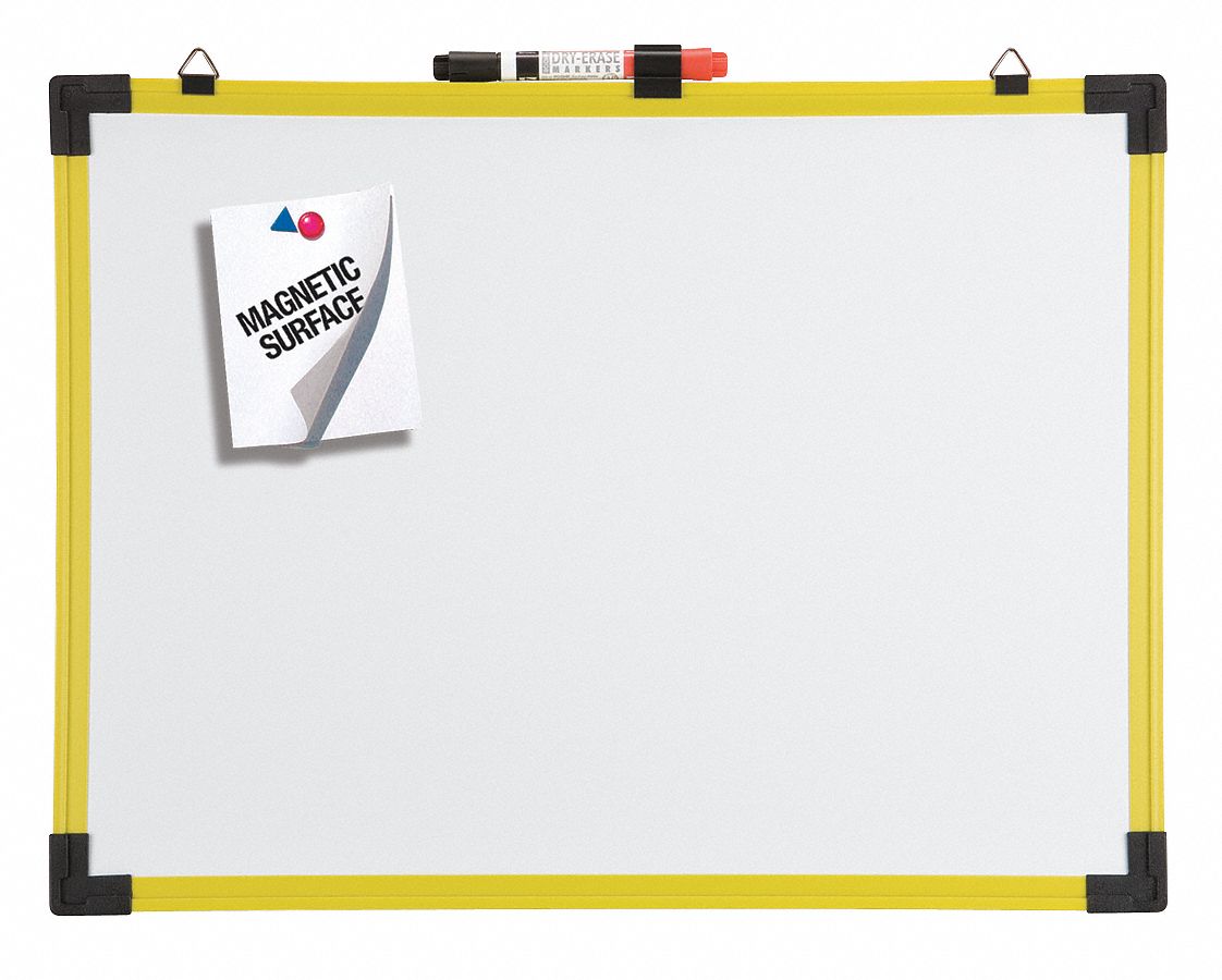 4XT56 - Dry Erase Board 18 W Yellow