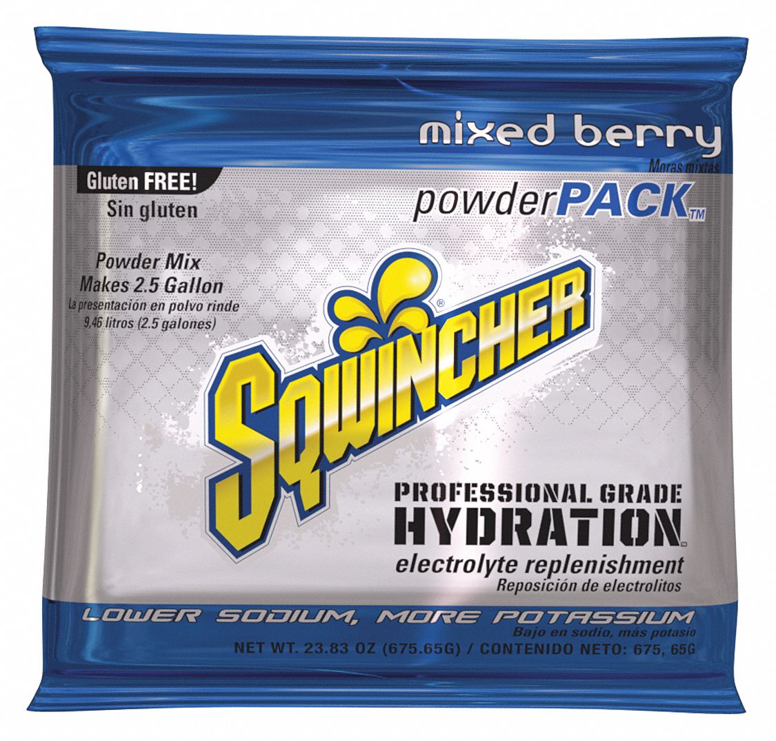 SQWINCHER Sports Drink Mix, Powder Concentrate, Regular, 1 Package