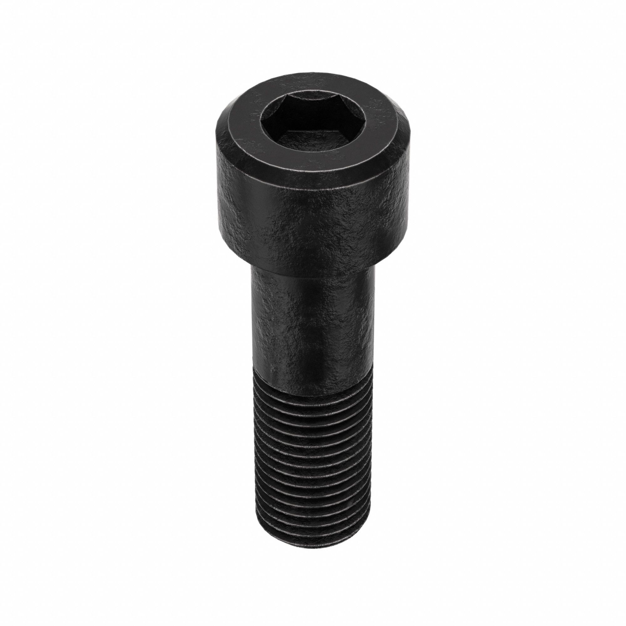 Socket Head Cap Screw: 1 1/4"-7 Thread Size, 4 in Lg, Std, Black Oxide, Alloy Steel, 1.25 in Head Ht
