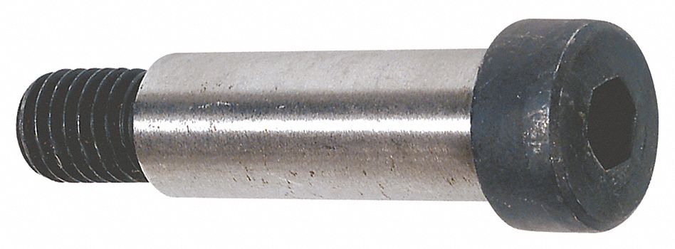 Shoulder Screw: Std Shoulder Screw, 3/8"-16 Thr Size, 5/8 in Thr Lg, 2 1/4 in Shoulder Lg, 25 PK