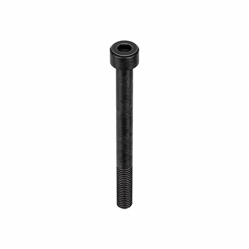 Socket Head Cap Screw: M8x1.25 Thread Size, 50 mm Lg, Std, Black Oxide, Alloy Steel, 100 PK