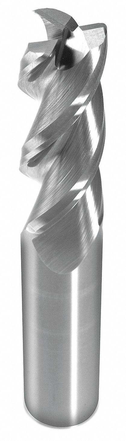 Square End Mill,  0.25 in,  Carbide