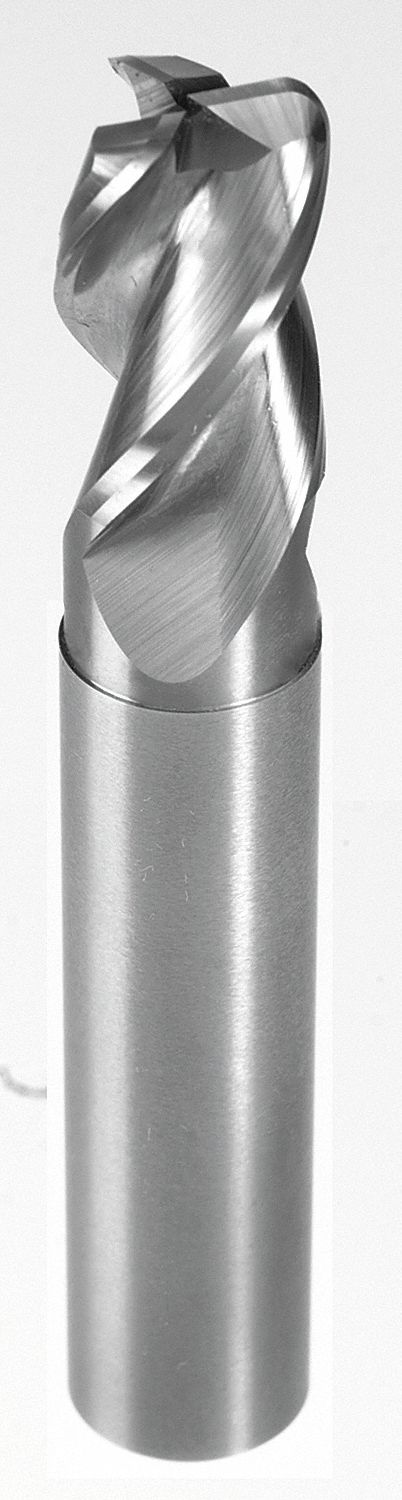 Sq. End Mill, Single End, Carb, 1/4"