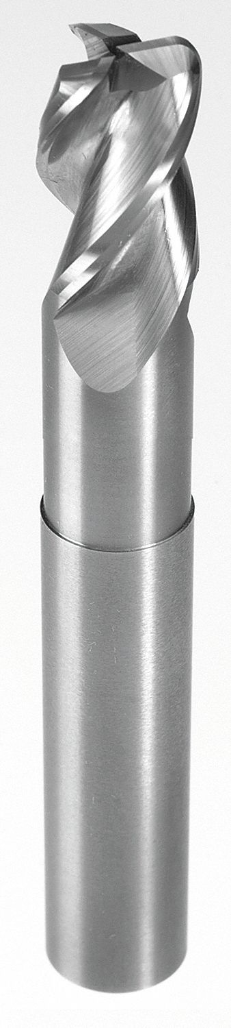 Sq. End Mill, Single End, Carb, 1/4"