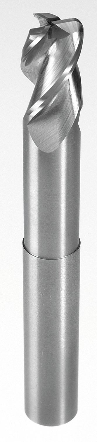 Sq. End Mill, Single End, Carb, 1/4"