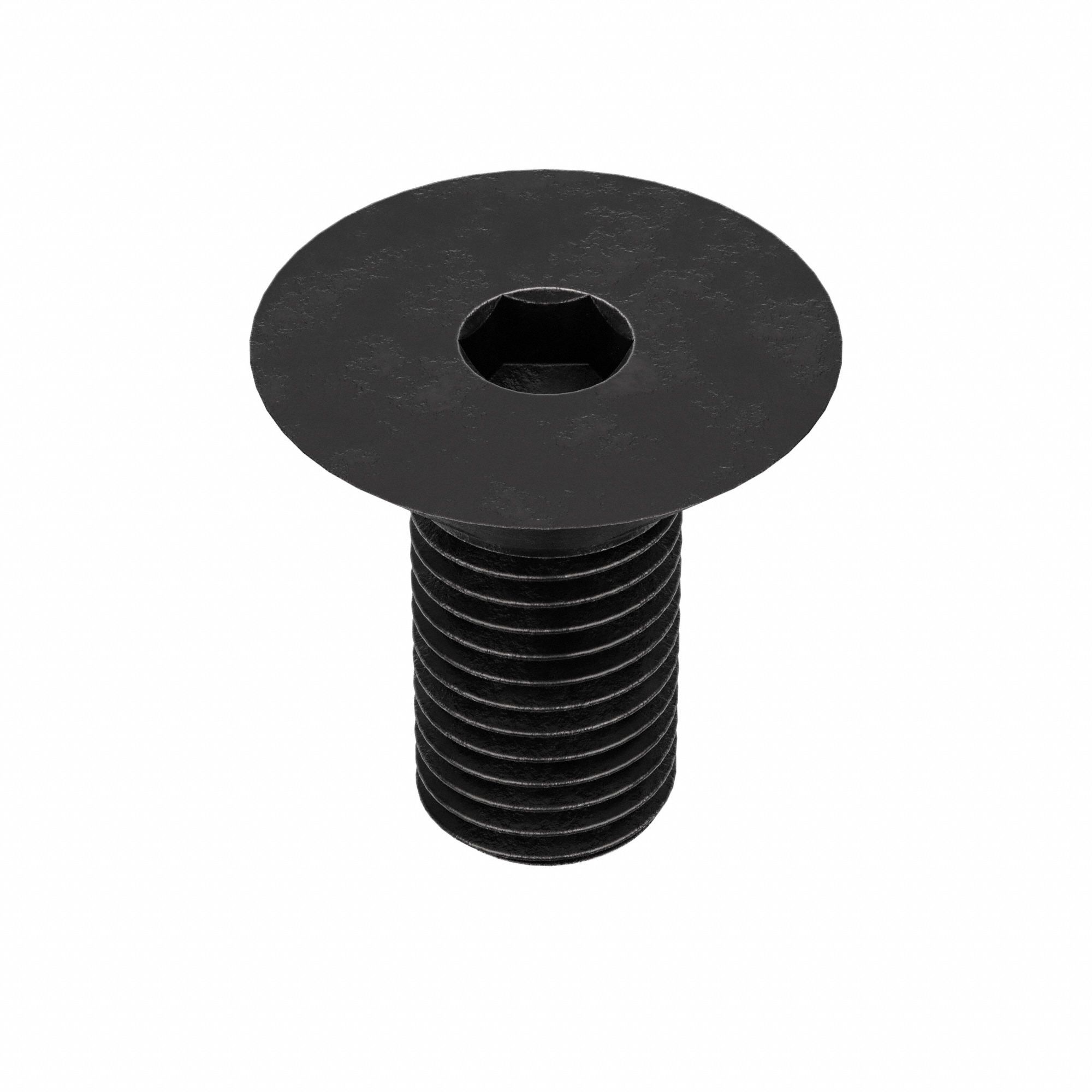 Socket Flat Head Screw: M16x2.00 Thread Size, 35 mm Lg, Flat, Black Oxide, Alloy Steel, 50 PK