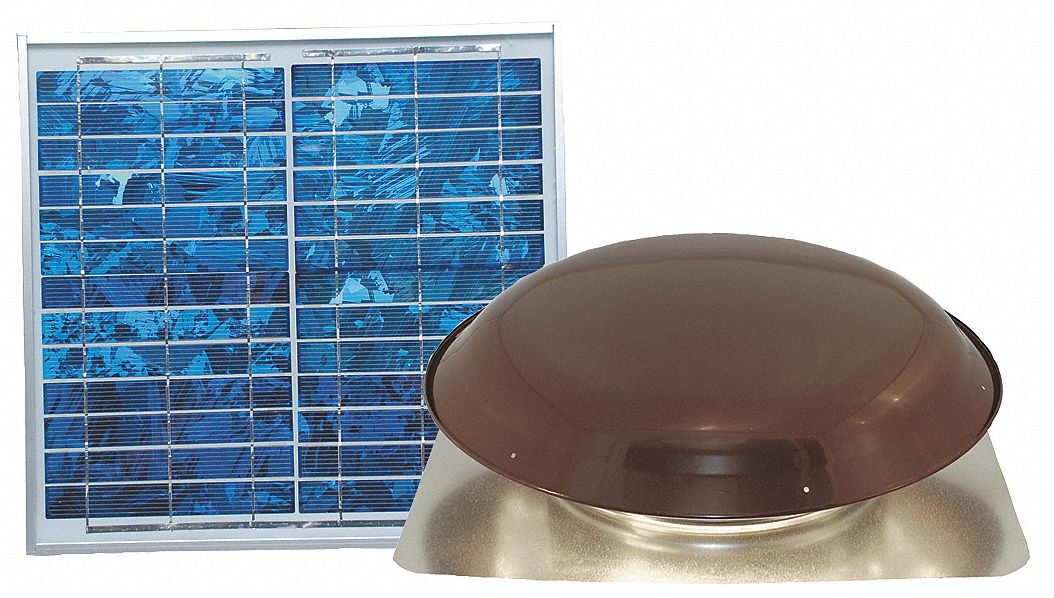 SOLAR ATTIC VENTILATOR,BROWN