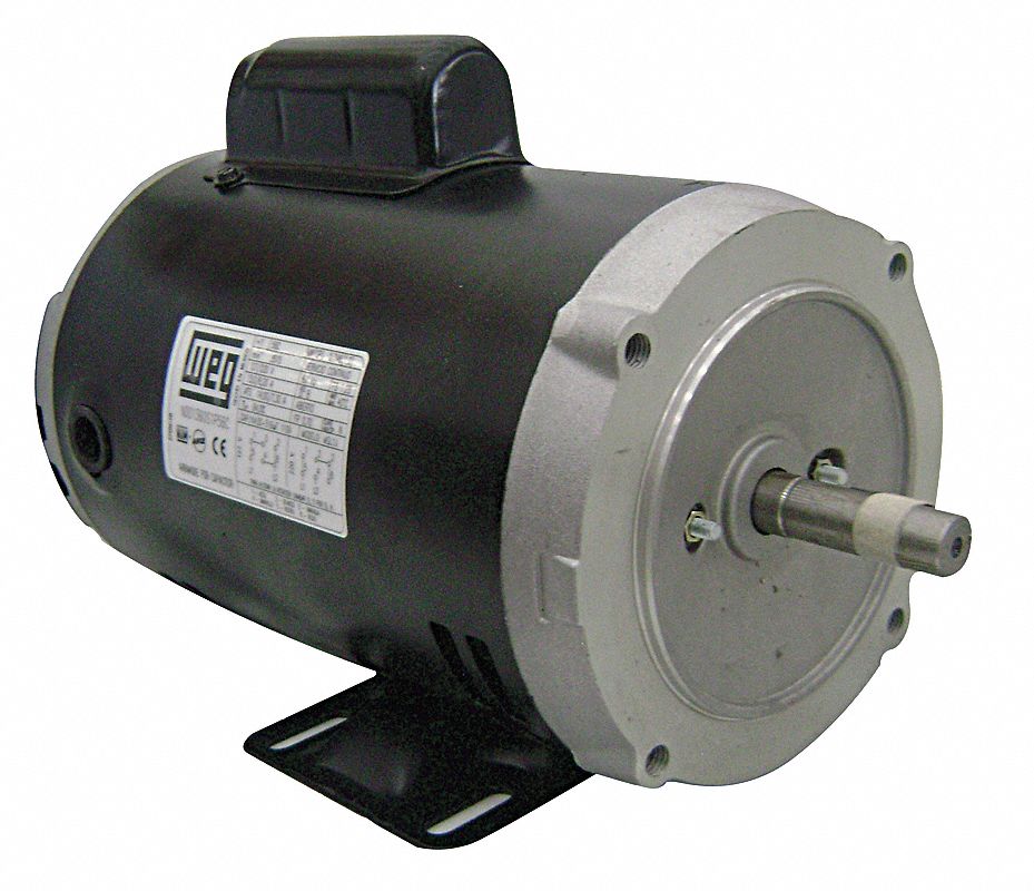 WEG Motor Monofásico 1/2 HP,Arranque por Condensador,1750 RPM Nominal