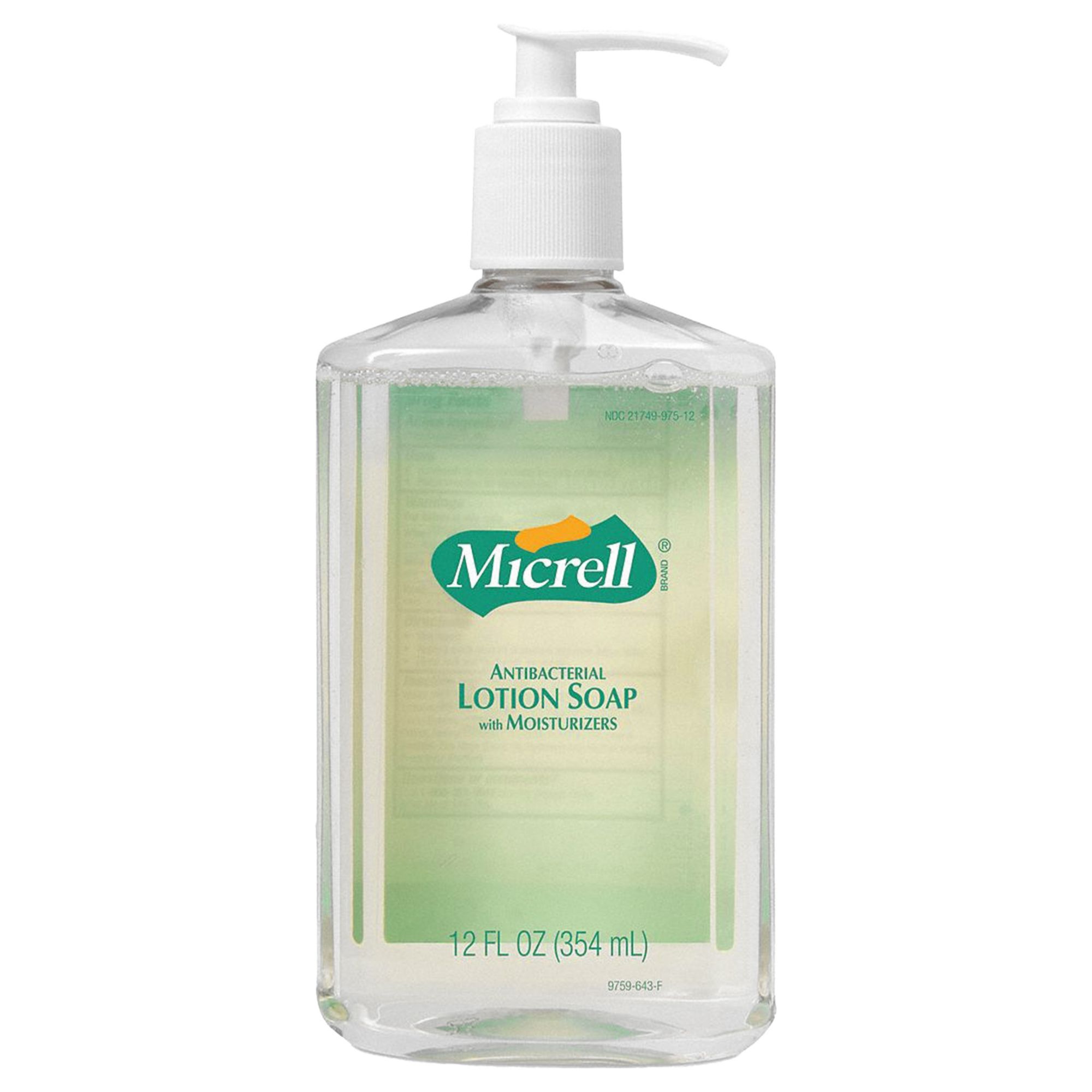 Hand Soap: Lotion, 12 oz, Pump Bottle, Citrus Fragrance, 12 Pumps Included, 12 PK
