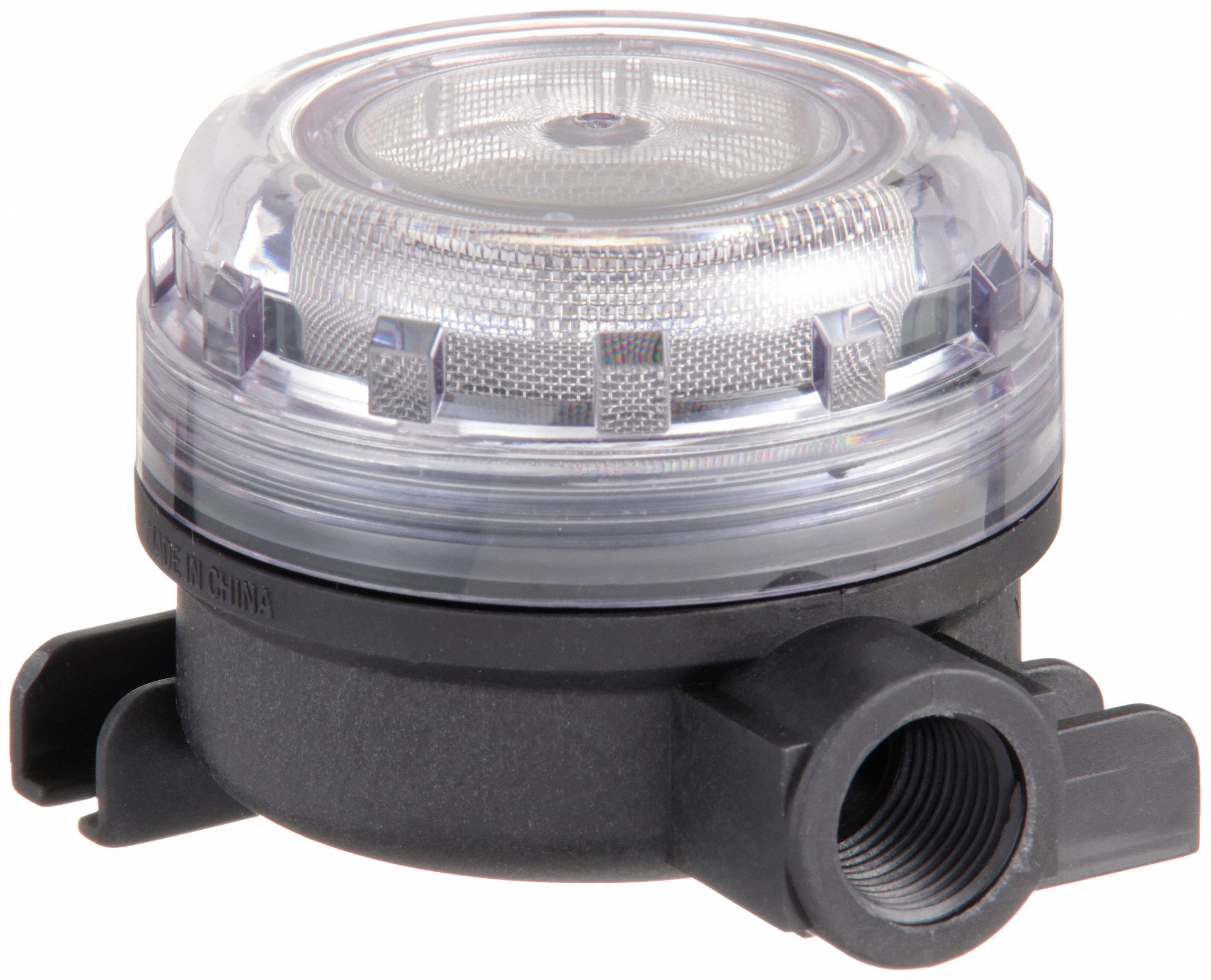 FLOJET Inline Strainer Polypropylene, 3/8 in, NPT, 35 mesh, 70 psi, 2