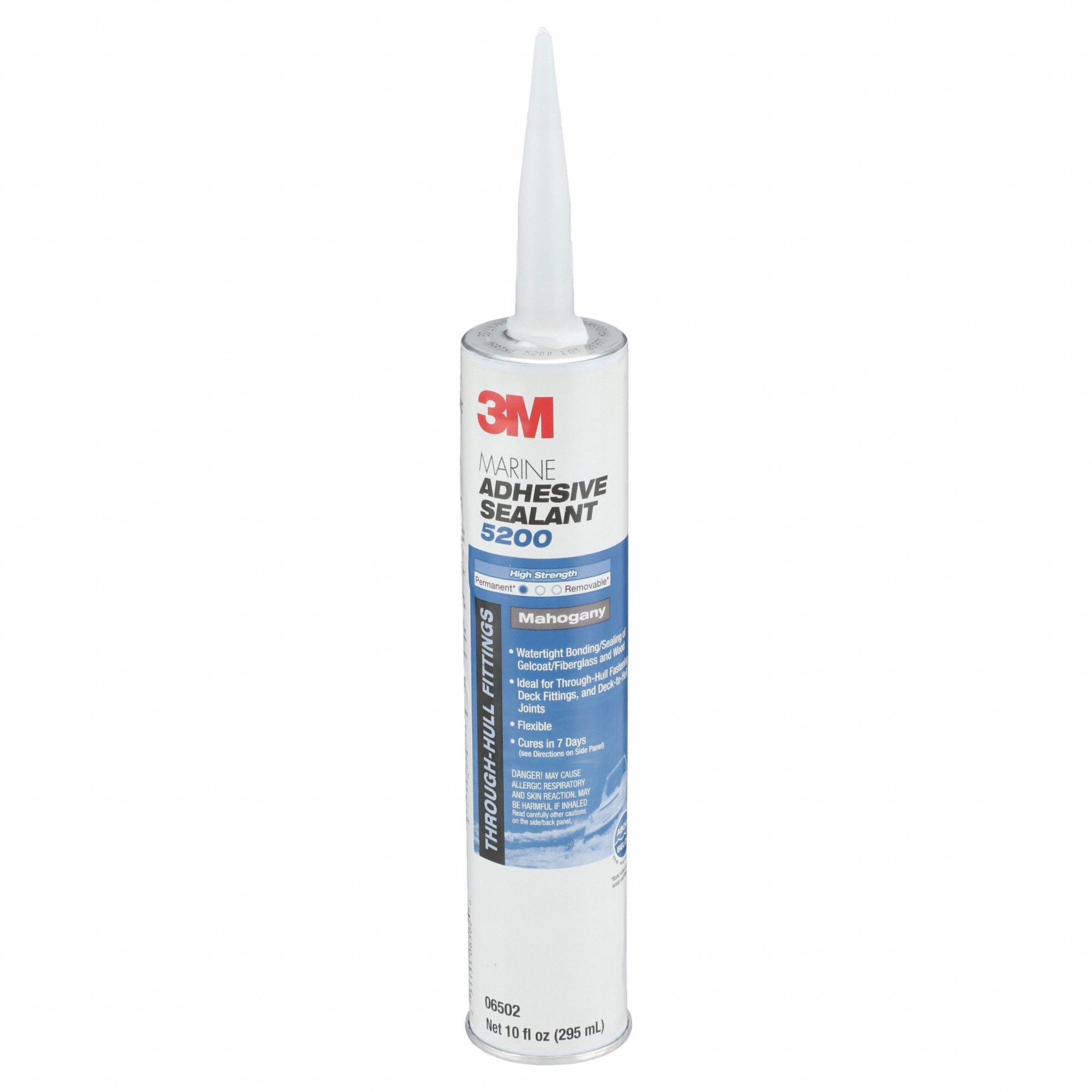 Polyurethane Adhesive Sealant: 5200, Mahogany, 10 oz Container Size, Cartridge