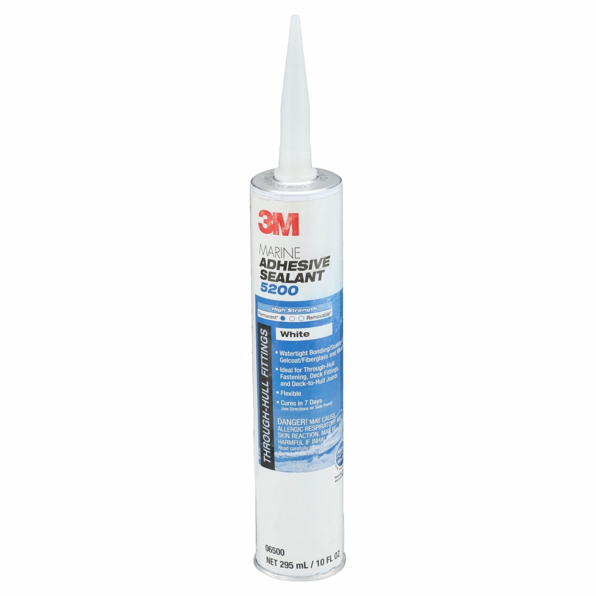 Polyurethane Adhesive Sealant: 5200, White, 10 oz Container Size, Cartridge