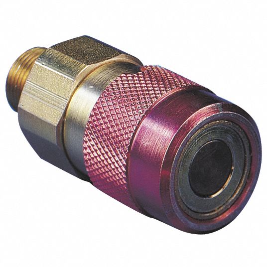 ENERPAC Hydraulic Quick Connect Hose Coupling, Socket, FlushFace Series, Steel 4YDV9FR400