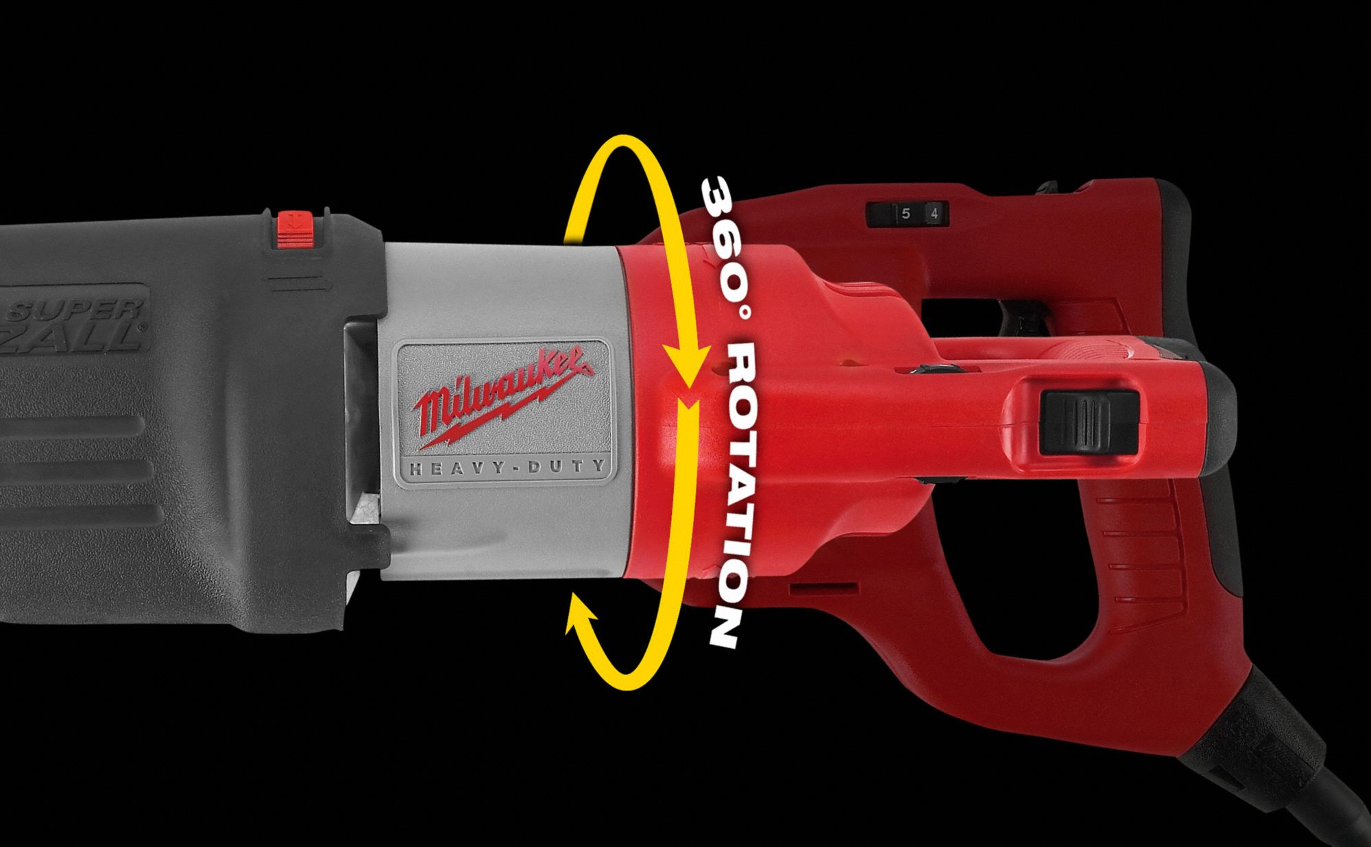 MILWAUKEE FullSize, Reciprocating Saw, 1 1/4 in Stroke Length, 3,000