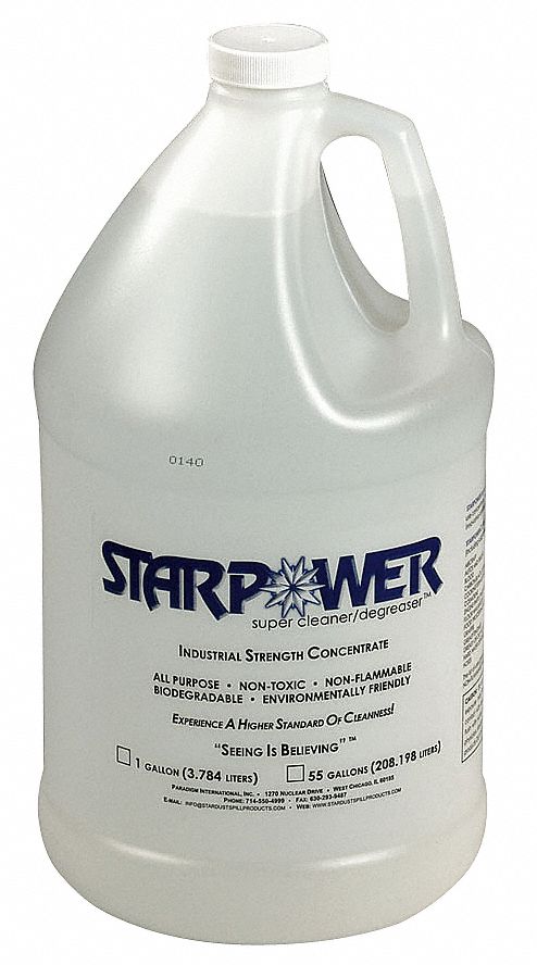 Cleaner/Degreaser: Water Based, Jug, 1 gal Container Size, Concentrated, 4 PK