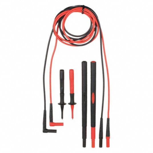 FLUKE, CAT III 1000V/CAT IV 600V, Probe, Test Lead Kit 4YE80Fluke