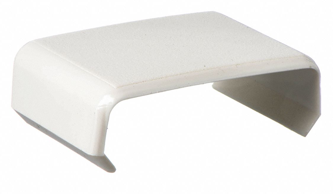 Cover Clip: 800, 1 5/16 in Wd, 7/16 in Ht, Plastic, Ivory