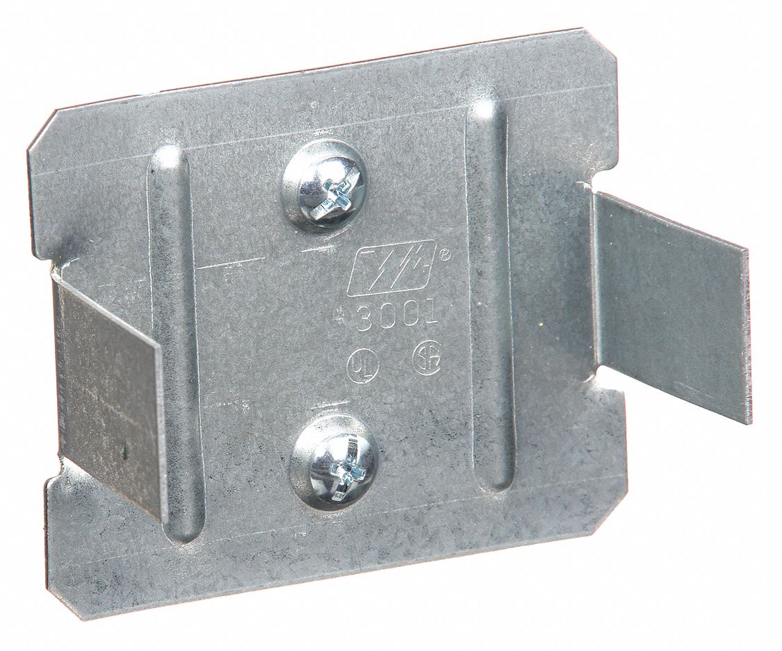 Coupling: 3000, 1 1/2 in Ht, 2 3/4 in Raceway Wd, Steel, Gray