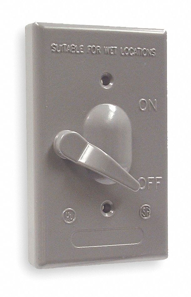 Weatherproof Cover with Lever Switch