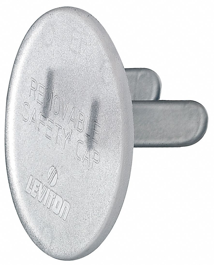 LEVITON Outlet Safety Cap, Clear, For Use With 515R and 520R