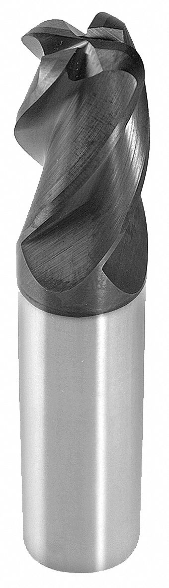 Cor Rad End Mill, 1/2", Carb, 0.1200" rad