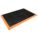 ANTIFATIGUE MAT, 26 X 40 IN, ⅞ IN THICK, RAISED DIAMOND STUDS, BLACK/ORANGE BORDER