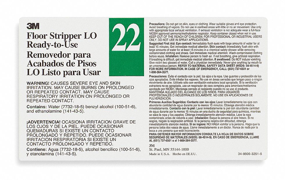 Secondary Bottle Label Gloss Paper PK12