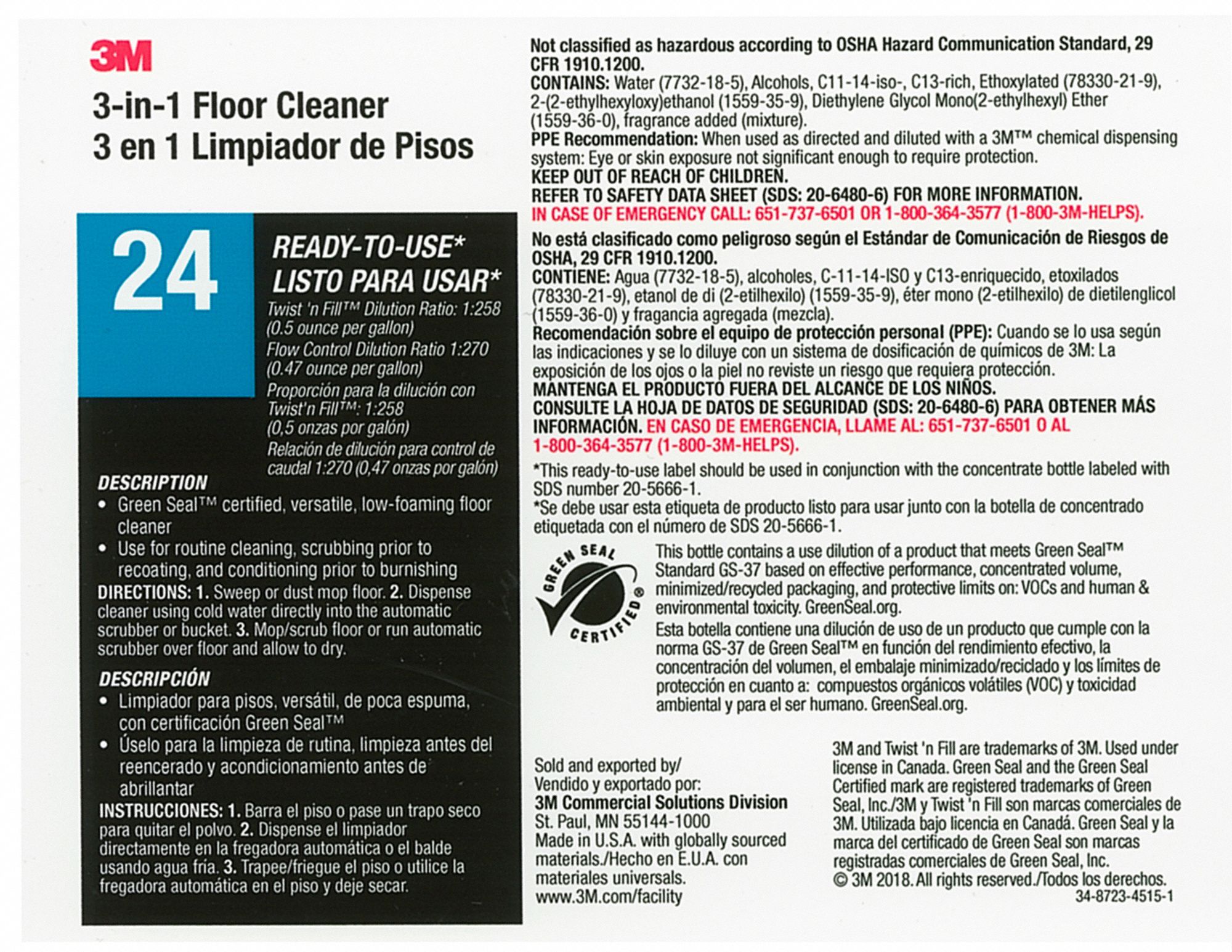 Secondary Bottle Label Gloss Paper PK12