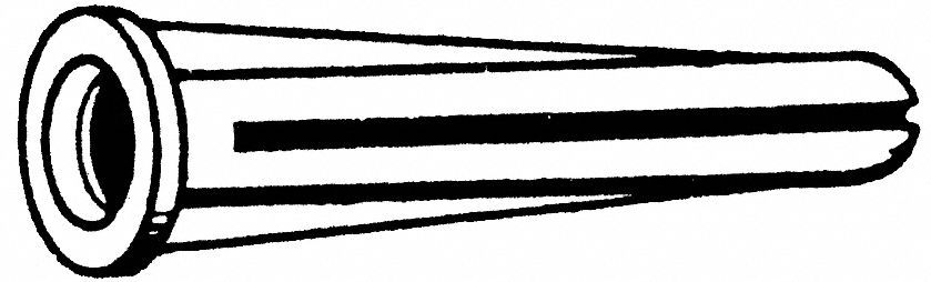 Screw Anchor Plastic 1 7/16 in L PK10000