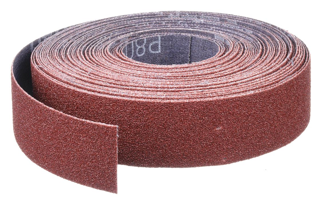 Abrasive Roll Kit: 1 in W x 24 ft L/1 in W x 36 ft L/1 in W x 48 ft L/1 in W x 60 ft L, Cloth