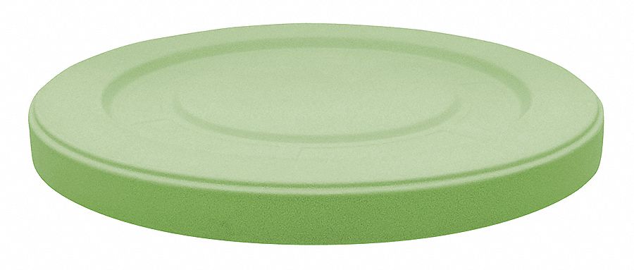 Trash Can Top: Round, Flat Top, 20 gal_22 gal_25 gal_30 gal Capacity, 22 3/4 in Overall Dia
